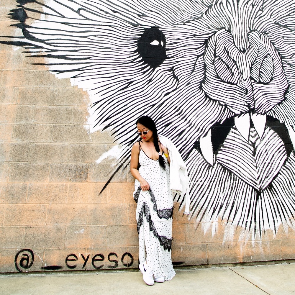 B&W Maxi Dress